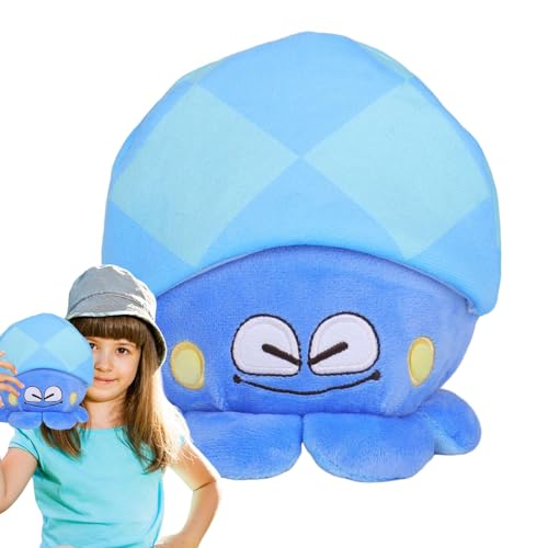 Fulenyi Oktopus-Plüschpuspuppe, Plüschtier - entzückendes Spielzeugkissen, Kuschelspielzeug, Kissen, gemütliches Spielzeug, Puppe für Bett, Sofa, Wohnzimmer, Schlafzimmer Fulenyi Oktopus-Plüschpuspuppe, Plüschtier - entzückendes Spielzeugkissen, Kuschelspielzeug, Kissen, gemütliches Spielzeug, Puppe für Bett, Sofa, Wohnzimmer, Schlafzimmer von Fulenyi