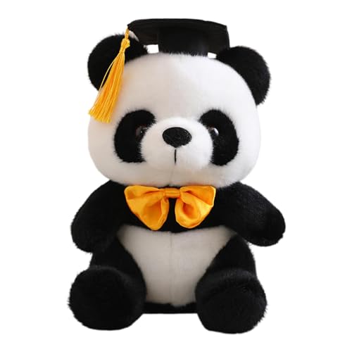 Fulenyi Panda-Teddybär, Graduierungshut, Panda, Plüschtier, 25,4 cm (10 Zoll), weicher Plüsch, für Abschlussfeier, Dekoration 2024 von Fulenyi