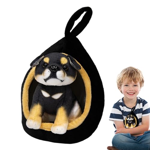 Plüschhund, Plüschtier, süßer Plüschhund, 17,8 cm (7 Zoll), realistische Plüschfigur, Hunde-Plüschkissen zur Dekoration des Schlafzimmers von Fulenyi