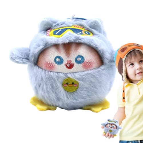 Fulenyi Plüschpuppe mit Duft, Plüsch-Kätzchen, Anhänger mit Quietschduft, Plüschtier mit Tiersound und und Duft, für Kinder, alle Altersgruppen von Fulenyi