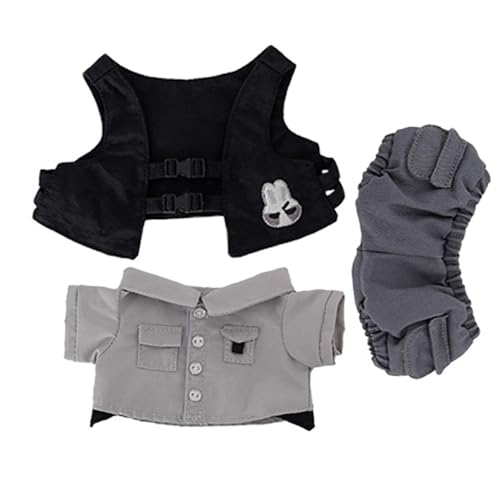 Fulenyi Puppenkleid, lässiger Anzug für Puppen, modischer Umhang für Puppe mit Sternfigur, atmungsaktiv, modisch, dekorative Kleidung für Puppen Fulenyi Puppenkleid, lässiger Anzug für Puppen, modischer Umhang für Puppe mit Sternfigur, atmungsaktiv, modisch, dekorative Kleidung für Puppen von Fulenyi