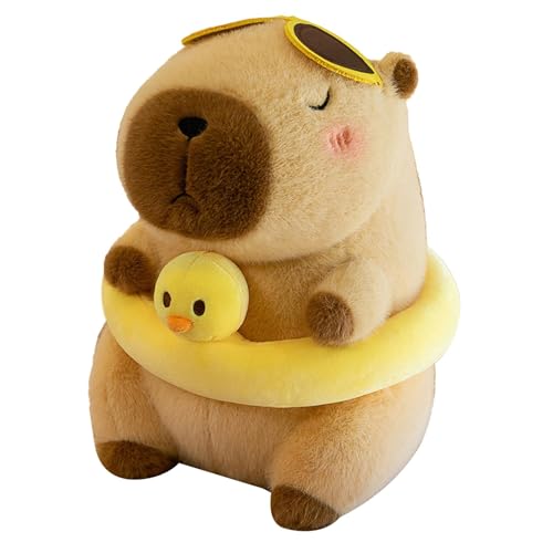 Fulenyi Süßes Capibara-Plüschspielzeug, Capibara-Plüschspielzeug, 24 cm, bequeme Plüschfigur für Wohnzimmer, Auto, Zimmer Fulenyi Süßes Capibara-Plüschspielzeug, Capibara-Plüschspielzeug, 24 cm, bequeme Plüschfigur für Wohnzimmer, Auto, Zimmer von Fulenyi