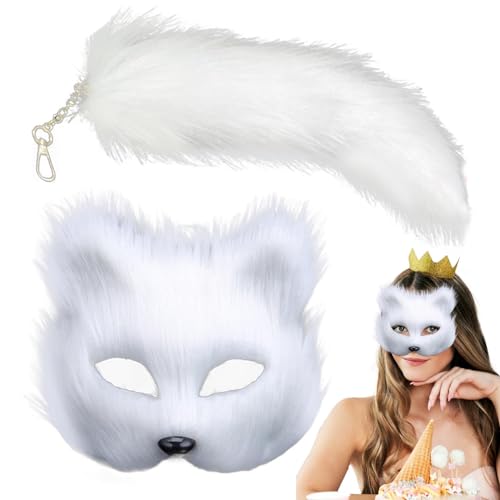 Fulenyi Tier-Kostüm-Set für Mädchen, Tier-Kostüm-Set für Cosplay, Tierschwanz-Set, Tier-Rollenspiel-Kostüm, Tierkostüm, Tier-Kostüm von Fulenyi