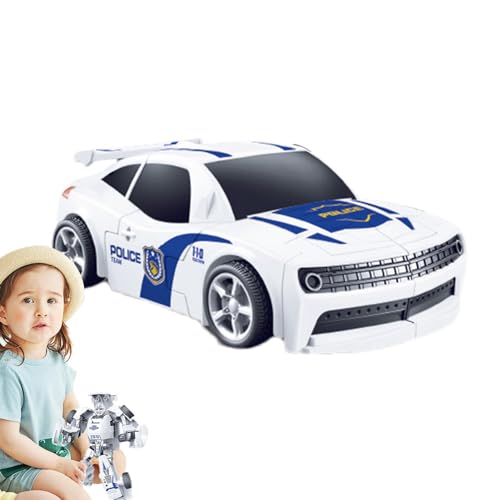 Fulenyi Transformator-Auto, Transformator-Spielzeug für Kinder, Roboter für Autos mit Trägheitsrücklauf, Lern- und Lernspielzeug, Entwicklung der motorischen Fähigkeiten von Fulenyi