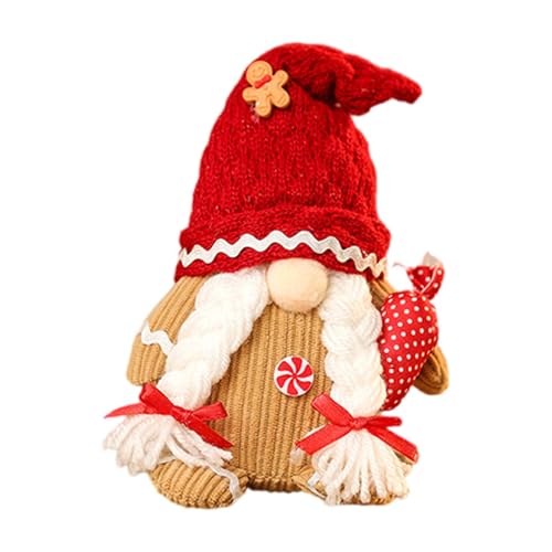 Lebkuchen-Zwergplüsch, Weihnachtszwerge, Lebkuchenzwerge, Plüschtiere, Weihnachts-Plüschpuppen – rustikales Plüschtier ohne Gesicht von Rudolph, liebenswert Lebkuchen-Zwergplüsch, Weihnachtszwerge, Lebkuchenzwerge, Plüschtiere, Weihnachts-Plüschpuppen – rustikales Plüschtier ohne Gesicht von Rudolph, liebenswert von Fulenyi