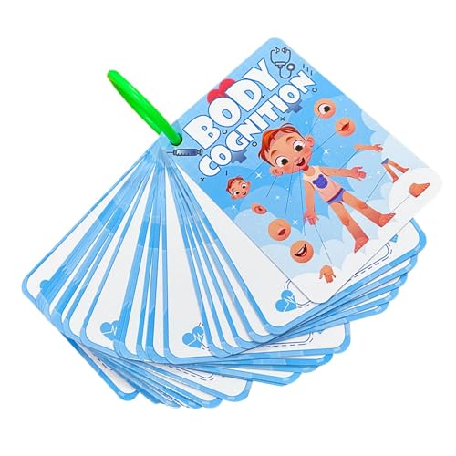 Lernen von Körperteilen für Kinder, Lernkarten zum Lernen von Körperteilen - 36 x lustige Lern- und Lernkarten - kognitive Lernkarte von Fulenyi