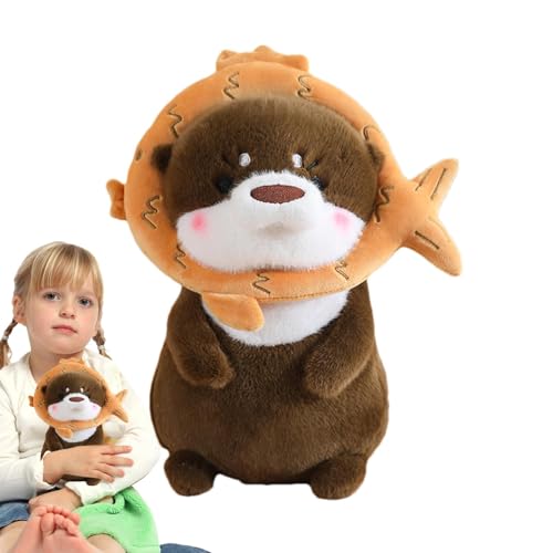Lutra Plüschtier, Plüschtier Lutra, Spielzeugpuppe, Cartoon, 30 cm und entzückendes Lutra Kissen, kuschelige Plüschpuppe von Fulenyi