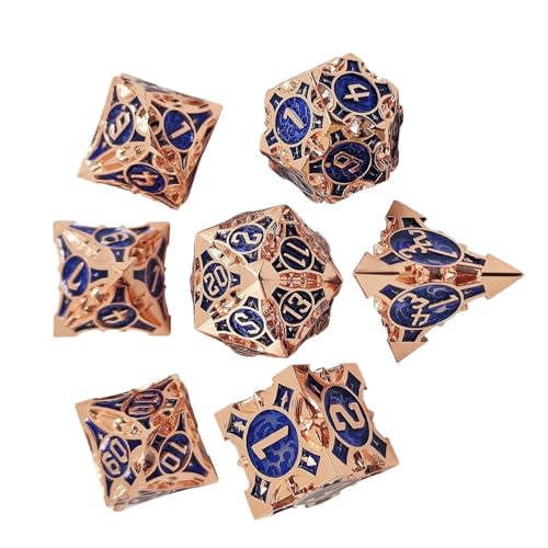 Mehrseitiges Würfel-Set, Würfel für Rollenspiele, Mehrzweck-Würfel-Set, 7 große tragbare Spielwürfel, bunte Würfel für Treffen mit Freunden, Camping Mehrseitiges Würfel-Set, Würfel für Rollenspiele, Mehrzweck-Würfel-Set, 7 große tragbare Spielwürfel, bunte Würfel für Treffen mit Freunden, Camping von Fulenyi