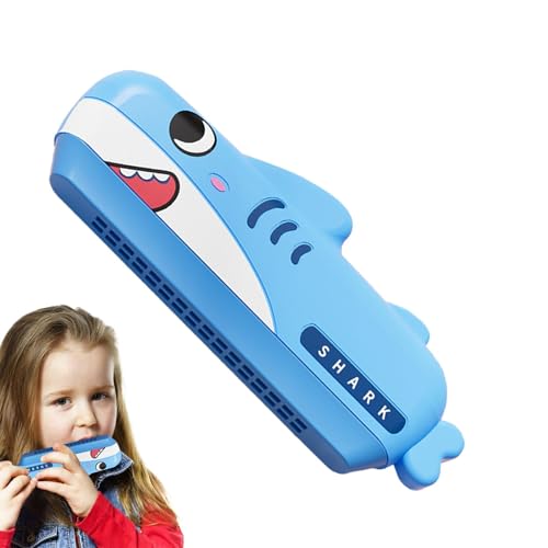 Mundharmonika für Kinder, Mundharmonika für Erwachsene, Mundharmonika für Kinder, Hai-Form, waschbar, pädagogisches Spielzeug, Vorschullernspiele für Jungen, Mädchen und Mundharmonika für Kinder, Mundharmonika für Erwachsene, Mundharmonika für Kinder, Hai-Form, waschbar, pädagogisches Spielzeug, Vorschullernspiele für Jungen, Mädchen und von Fulenyi