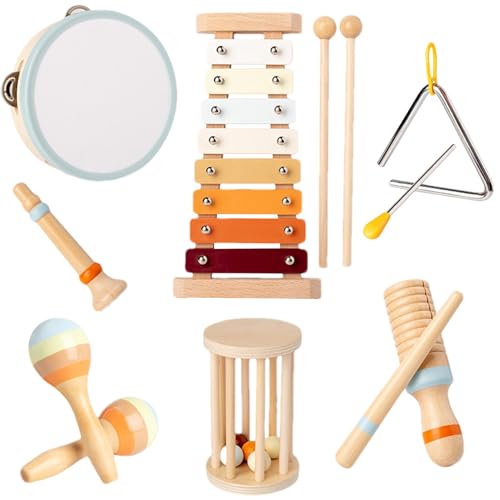 Musikinstrumente für Kleinkinder, Musikinstrumente für Kinder, kreatives Musikspielzeug für Babys, Vorschulspielzeug, kleines Lernspielzeug, Musikinstrumente von Fulenyi