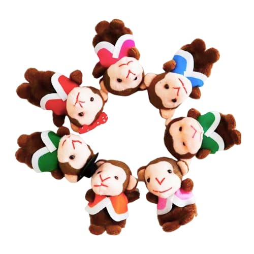 Niedliche Fingerpuppe, Tierfingerpuppen, 7-teilig, Cartoon-Theaterpuppen, Affen-Puppen, Fingerpuppen-Set, Hilfe für den von Fulenyi