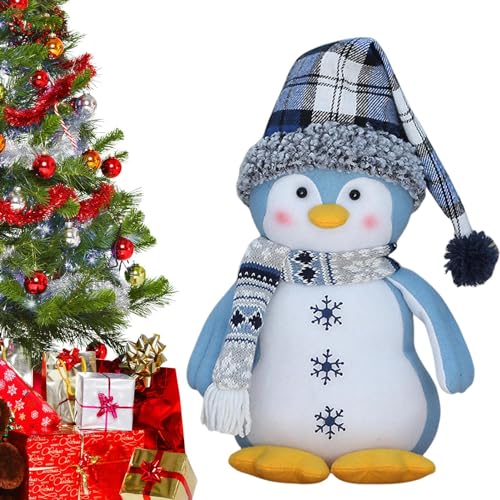 Pinguin-Plüschpuppe | Pingui-Figuren, Plüsch-Spielzeug, Tischkamin-Dekoration, Weihnachtsdekoration für Kaminsims, Tischdekoration von Fulenyi