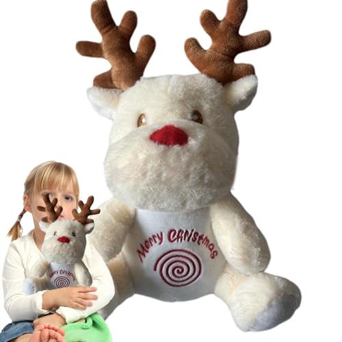 Plüschtier, Hirschspielzeug aus Plüsch, Plüschtier, gefüllte Spielzeugpuppen, Modell Puppen für Kinder, Licht mit eingebautem Atemgeräusch für Plüschtier, Hirschspielzeug aus Plüsch, Plüschtier, gefüllte Spielzeugpuppen, Modell Puppen für Kinder, Licht mit eingebautem Atemgeräusch für von Fulenyi