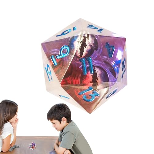 Polyedrische Würfel, Spielwürfel, flüssige Kernwürfel, runde Würfel, polyedrische Würfel für Rollenspiele, schwebende Würfel für Brettspiele von Fulenyi