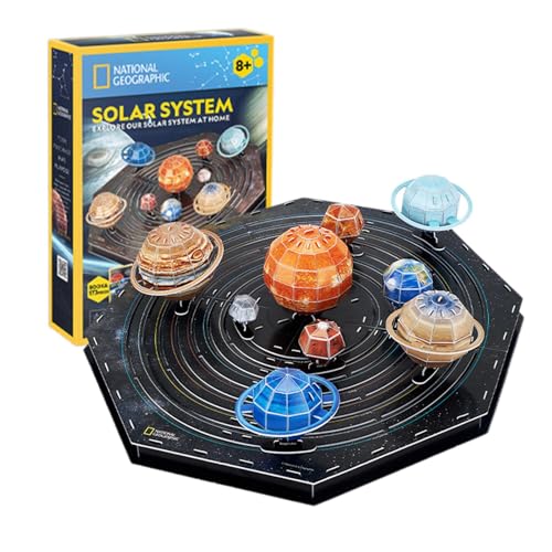 Puzzle für Kinder, Solar-Modell-Set, kreatives Planet, wissenschaftliche Puzzle, vielseitiges Solar-Spielzeug für zu Hause von Fulenyi
