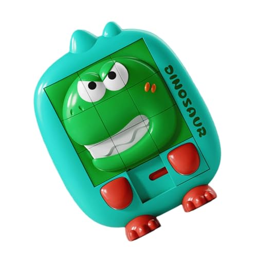 Schiebe-Puzzle, Gleitpuzzle für Kinder, Gleitpuzzle, Puzzle, Cartoon-Tierpuzzle, tragbare Spiele zur Verbesserung der von Fulenyi