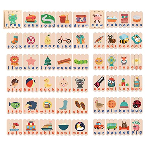 Selbstkorrigierendes Rechtschreibpuzzle – Wortspiele aus Holz Alphabet – Tragbares Buchstaben-Rechtschreib-Set für Kinder Selbstkorrigierendes Rechtschreibpuzzle – Wortspiele aus Holz Alphabet – Tragbares Buchstaben-Rechtschreib-Set für Kinder von Fulenyi