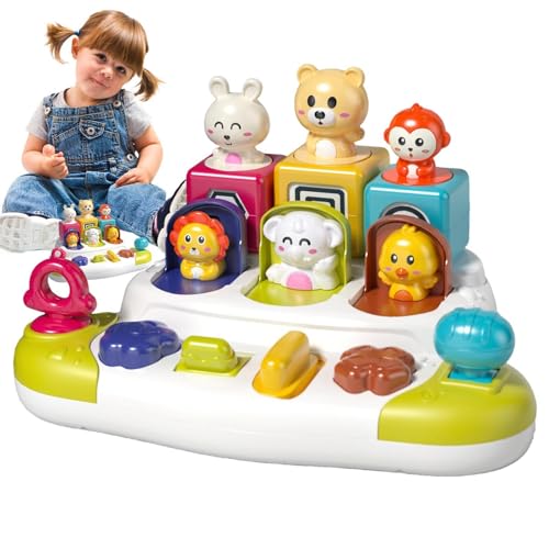Spielzeug für Ursache mit Wirkung, Versteckspielzeug | Pop-Out-Box für Tiere zum Sortieren von Fließen, Pop-Out-Box für Tiere zum Sortieren von Farben, sensorisches Spielzeug mit Knöpfen für Spielzeug für Ursache mit Wirkung, Versteckspielzeug | Pop-Out-Box für Tiere zum Sortieren von Fließen, Pop-Out-Box für Tiere zum Sortieren von Farben, sensorisches Spielzeug mit Knöpfen für von Fulenyi