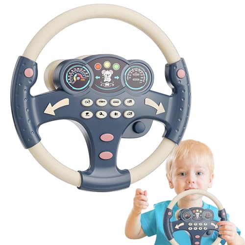 Spielzeuglenkrad, Spielzeug für Kinder, Musiklenkrad – kreatives Zubehör für Kinderwagen, Simulationslenkrad zum Lernen Spielzeuglenkrad, Spielzeug für Kinder, Musiklenkrad – kreatives Zubehör für Kinderwagen, Simulationslenkrad zum Lernen von Fulenyi