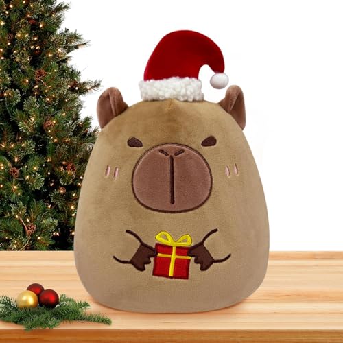 Weihnachtliche Plüschtiere, Weihnachts-Plüschtier, 24,9 cm (9,84 Zoll), Plüschtiere, Plüschkissen, Weihnachtsmann-Plüschtier zur Dekoration von Fulenyi