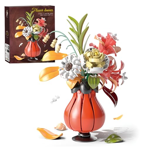 Blumen Bouquet Bausteine Bausatz, Botanische Sammlung 351 STCK. Klemmbausteine Spielzeug für Erwachsene Valentine, künstliche Blumen für Home Office Decor Blumen Bouquet Bausteine Bausatz, Botanische Sammlung 351 STCK. Klemmbausteine Spielzeug für Erwachsene Valentine, künstliche Blumen für Home Office Decor von Fuleying