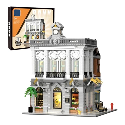 Fuleying Bank Mini-Bausteine Bausatz, 3 Etagen Modulare Architektur der Stadt Mikro Klemmbausteine Spielzeug, MOC Kreativer Modell Baukasten für Erwachsene, Anzeige Geschenk für Kinder (2080 Stück) Fuleying Bank Mini-Bausteine Bausatz, 3 Etagen Modulare Architektur der Stadt Mikro Klemmbausteine Spielzeug, MOC Kreativer Modell Baukasten für Erwachsene, Anzeige Geschenk für Kinder (2080 Stück) von Fuleying