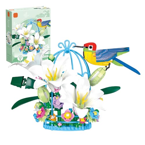 Fuleying Blumen und Vogel Bausteine Bausatz Spielzeug, Lilie Vogelkäfig Klemmbausteine, Tiere Tiere Blumen Vogel Anzeige Konstruktions Modell, Kreatives Geschenk für Erwachsene und Kinder(369 Teile) Fuleying Blumen und Vogel Bausteine Bausatz Spielzeug, Lilie Vogelkäfig Klemmbausteine, Tiere Tiere Blumen Vogel Anzeige Konstruktions Modell, Kreatives Geschenk für Erwachsene und Kinder(369 Teile) von Fuleying
