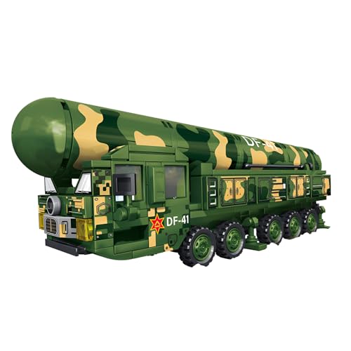 Fuleying DF-41 Ballistische Rakete Bausteine Bausatz, 350 Teile Militär LKW Klemmbausteine, Waffenfahrzeug LKW Modell Spielzeug, Geschenkidee für Erwachsene Kinder Fuleying DF-41 Ballistische Rakete Bausteine Bausatz, 350 Teile Militär LKW Klemmbausteine, Waffenfahrzeug LKW Modell Spielzeug, Geschenkidee für Erwachsene Kinder von Fuleying