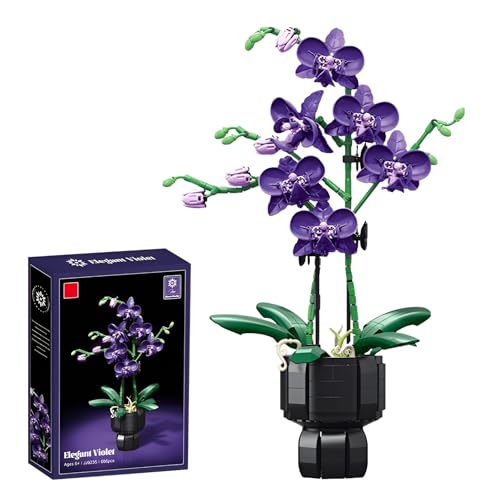 Fuleying Lila Orchideen Bausteine Bausatz, 666 Stück Blumenstrauß Botanische Sammlung Klemmbausteine Spielzeug, Künstliche Blumen für Home Office Dekoration, Geschenk für Erwachsene Ihre Frauen Fuleying Lila Orchideen Bausteine Bausatz, 666 Stück Blumenstrauß Botanische Sammlung Klemmbausteine Spielzeug, Künstliche Blumen für Home Office Dekoration, Geschenk für Erwachsene Ihre Frauen von Fuleying