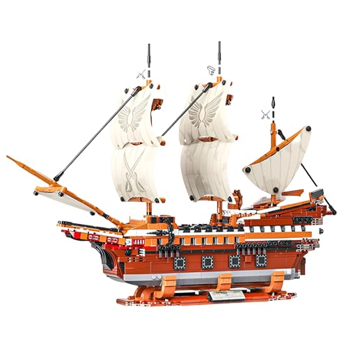 Fuleying Mayflower Schiffs Modell Bausteine Bausatz, 2284 Stück MOC Großes Segelboot Klemmbausteine, Sammlung Montage Spielzeug Geschenk für Jugendliche und Erwachsene von Fuleying