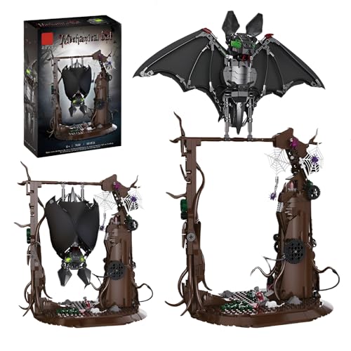 Fuleying Mechanische Fledermaus Bausteine Bausatz, 839 Stücke Cyber Fledermaus Klemmbausteinet, Kreative Tiere Modell STEM Spielzeug Geschenk für Erwachsene und Kinder von Fuleying