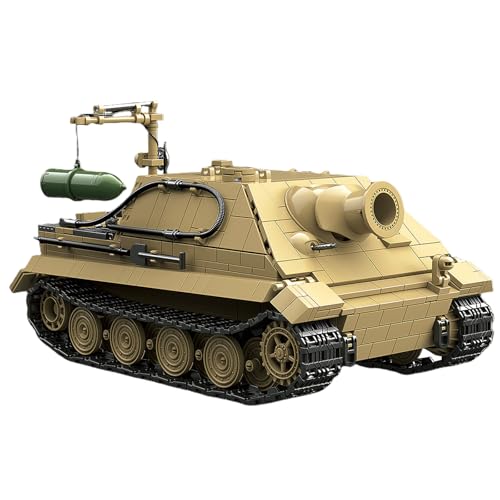 Fuleying Militär Panzer-Bausatz aus dem 2. Weltkrieg für Erwachsene, Deutscher Sturmtiger-Mörser Klemmbausteine, Sammlermodell mit 6 Minifiguren, Geschenk für Erwachsene und Kinder (1394 Teile) von Fuleying