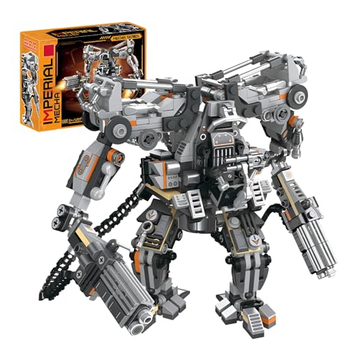 Fuleying Roboter Mech Action Figur Bausteine Bausatz, 684 Stücke Imperial Mecha Klemmbausteine, Technik Baukasten Spielzeug für Sci-Fi Enthusiasten, Geschenkidee für Erwachsene Kinder ab 6 Jahren von Fuleying