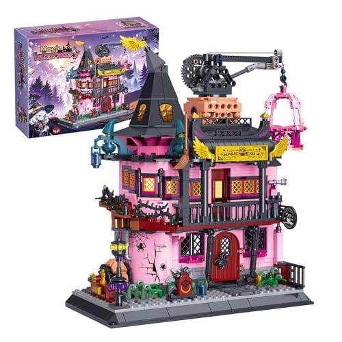 Magisches Labor Mini-Bausteine Bausatz, Magisches Haus Mikro-Klemmbausteine, Architektur Konstruktions Modell Spielzeug für Zuhause Büro Dekoration, Gegenwart für Erwachsene Kinder (1022 Stück) von Fuleying
