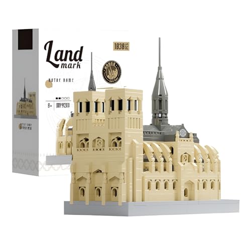 Pariser Kathedrale Notre Dame Mikro Bausteine Bausatz, 1038+ Pieces Miniatur-Architektur-Set für Erwachsene - Sammelbare Display-Modell Pädagogische Souvenir Geschenk für Geschichte & Kunstliebhaber Pariser Kathedrale Notre Dame Mikro Bausteine Bausatz, 1038+ Pieces Miniatur-Architektur-Set für Erwachsene - Sammelbare Display-Modell Pädagogische Souvenir Geschenk für Geschichte & Kunstliebhaber von Fuleying