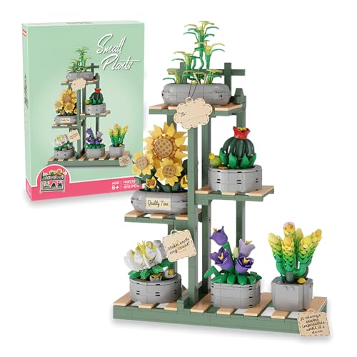 Pflanzen Bausteine Bausatz, 6er Set Sukkulenten Sonnenblumen Bonsai Klemmbausteine Spielzeug Verstellbares Gestell, Kreative Blumen Botanische Sammlung Sets für Büro Heimbüro Dekoration(873 Stück) Pflanzen Bausteine Bausatz, 6er Set Sukkulenten Sonnenblumen Bonsai Klemmbausteine Spielzeug Verstellbares Gestell, Kreative Blumen Botanische Sammlung Sets für Büro Heimbüro Dekoration(873 Stück) von Fuleying