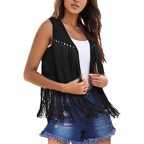 70 er Jahre Kleidung Damen Ärmellos Hippie Kleidung Weste Piraten Country Faschingskostüme Western Karneval Festival Outfit Disco Outfit 60er 70er Jahre Mädchen Braun Fransenweste Hippie Kostüm 70 er Jahre Kleidung Damen Ärmellos Hippie Kleidung Weste Piraten Country Faschingskostüme Western Karneval Festival Outfit Disco Outfit 60er 70er Jahre Mädchen Braun Fransenweste Hippie Kostüm von Fulidngzg