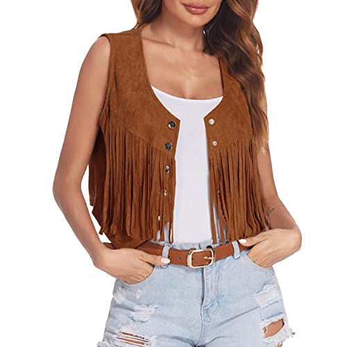 Karneval Kostüm Damen 60er 70er Jahre Fransenweste Faschingskostüme Mode Western Hippie Kleidung Cowgirl Piraten Festival Outfit Weste Schlagerparty Ärmellos Cowboy Disco Outfit Hippie Kostüm Karneval Kostüm Damen 60er 70er Jahre Fransenweste Faschingskostüme Mode Western Hippie Kleidung Cowgirl Piraten Festival Outfit Weste Schlagerparty Ärmellos Cowboy Disco Outfit Hippie Kostüm von Fulidngzg