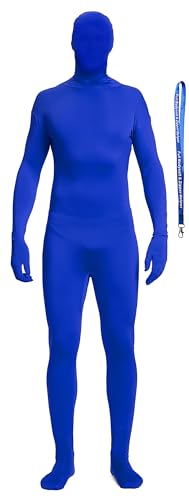 Full Bodysuit Unisex-Kostüm, Spandex, Stretch, Erwachsenenkostüm, Zentai verschwindender Mann, Body, Blau, XL Full Bodysuit Unisex-Kostüm, Spandex, Stretch, Erwachsenenkostüm, Zentai verschwindender Mann, Body, Blau, XL von Full Bodysuit