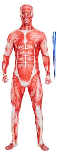 Full Bodysuit Unisex-Kostüm, Spandex, Stretch, Erwachsenenkostüm, Zentai verschwindender Mann, Body, Muskeln, XXL Full Bodysuit Unisex-Kostüm, Spandex, Stretch, Erwachsenenkostüm, Zentai verschwindender Mann, Body, Muskeln, XXL von Full Bodysuit