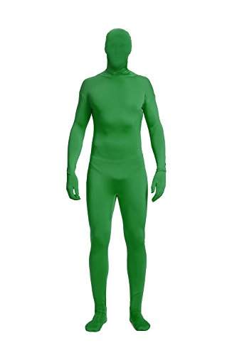 Full Bodysuit Unisex Spandex Stretch Erwachsenenkostüm Zentai verschwindender Mann Body Anzug, Grün, S von Full Bodysuit