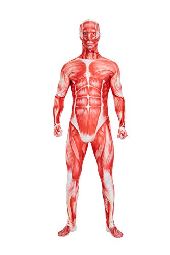 Frybdfvdf Unisex Spandex Stretch Erwachsenenkostüm Verschwindender Mann Body Suit, Muskeln, XXL von Full Bodysuit