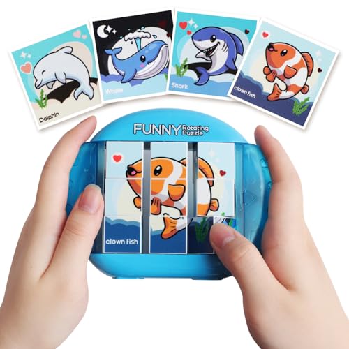 Flugzeug Autofahrt Hochzeit Beschäftigung Fidget Toys Kinder 4 in 1 Puzzle Geduldspiele Lernspielzeug Motorikspielzeug ab 1 2 3 4 5 6 Restaurant Reisespiele Geschenk Junge Mädchen - Meeresbewohner Flugzeug Autofahrt Hochzeit Beschäftigung Fidget Toys Kinder 4 in 1 Puzzle Geduldspiele Lernspielzeug Motorikspielzeug ab 1 2 3 4 5 6 Restaurant Reisespiele Geschenk Junge Mädchen - Meeresbewohner von Fullware