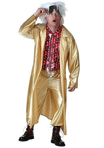 Plus Size Back to the Future II Doc Brown Fancy Dress Costume 2X von Fun Costumes