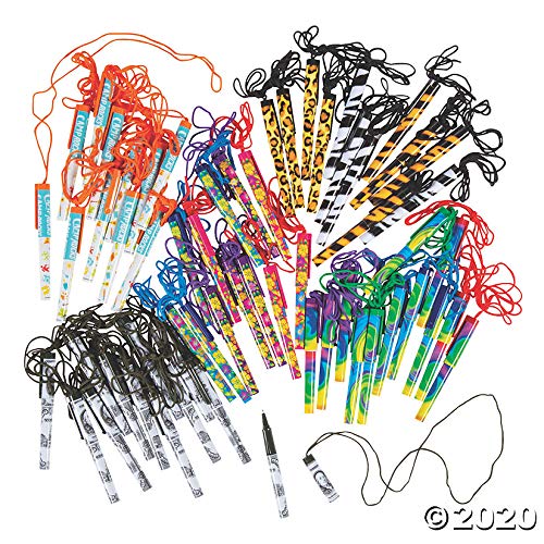 Bulk-Stifte am Seil Sortiment – Set mit 60 Stiften – Schreibwaren von Fun Express