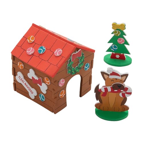 Fun Express 10,2 x 10,2 x 10,2 cm 3D-Weihnachts-Hundehütten-Bastelset – ergibt 12 Fun Express 10,2 x 10,2 x 10,2 cm 3D-Weihnachts-Hundehütten-Bastelset – ergibt 12 von Fun Express
