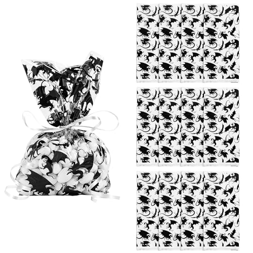 Fun Express 14232469 Zellophantüten Drachen, 12 Stück, Mehrzweckbeutel für Leckerlis, Tierdruck, Schwarz und Weiß Fun Express 14232469 Zellophantüten Drachen, 12 Stück, Mehrzweckbeutel für Leckerlis, Tierdruck, Schwarz und Weiß von Fun Express