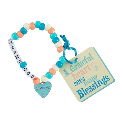Fun Express 16,5 cm religiöses Dankbares Pony-Perlen-Freundschaftsarmband-Bastelset – ergibt 12 Fun Express 16,5 cm religiöses Dankbares Pony-Perlen-Freundschaftsarmband-Bastelset – ergibt 12 von Fun Express