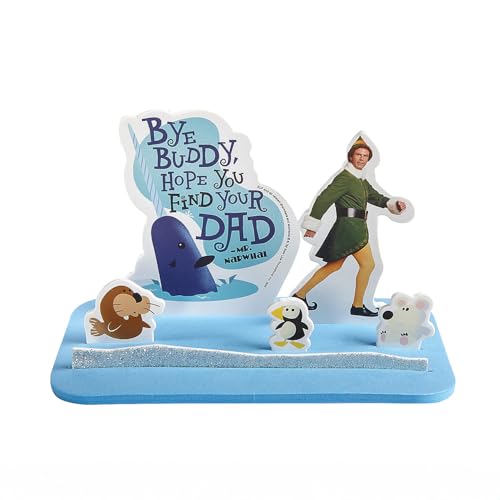 Fun Express 16,5 x 9,5 cm 3D Buddy der Elf Mr. Narwhal Schaumstoff-Bastelset – ergibt 12 von Fun Express