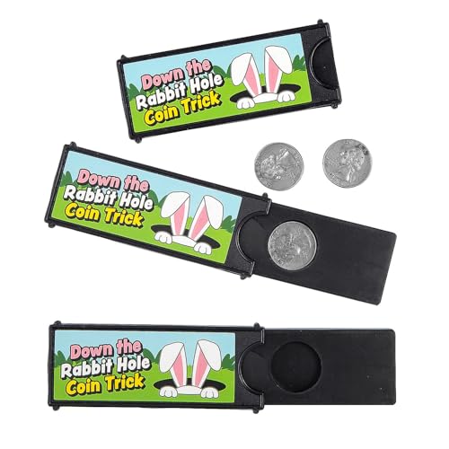 Fun Express 3 1/10.2 cm x 1 1/10.2 cm Ostern Down the Rabbit Hole Kunststoff Magic Coin Tricks - 12 Stück Fun Express 3 1/10.2 cm x 1 1/10.2 cm Ostern Down the Rabbit Hole Kunststoff Magic Coin Tricks - 12 Stück von Fun Express